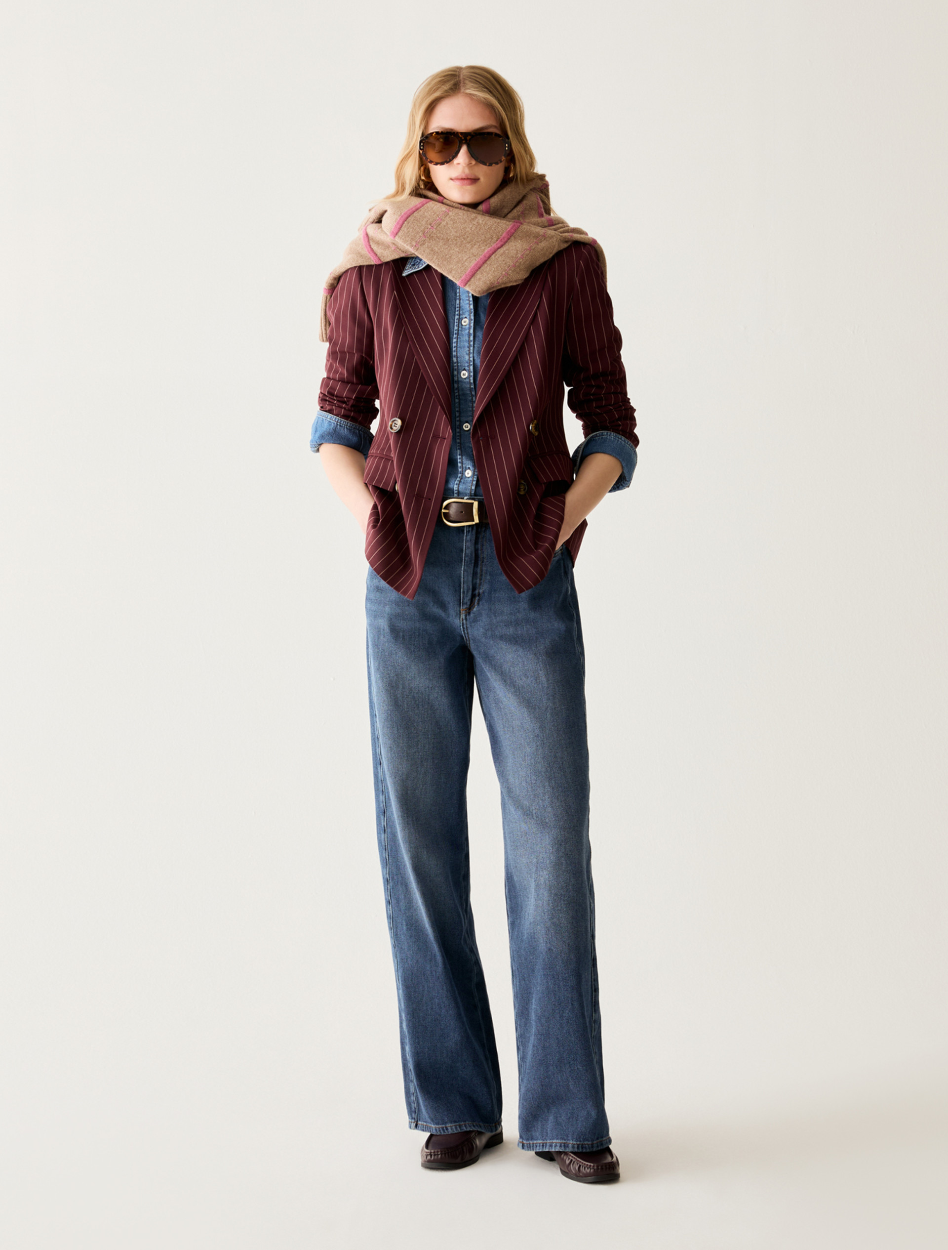 Raised-stripe jumper - CAMEL - Pennyblack - 5