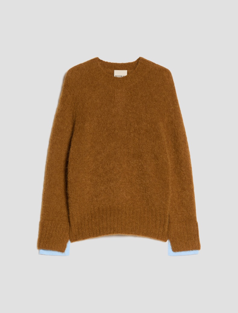 Alpaca-blend crew-neck jumper - Pennyblack - 2