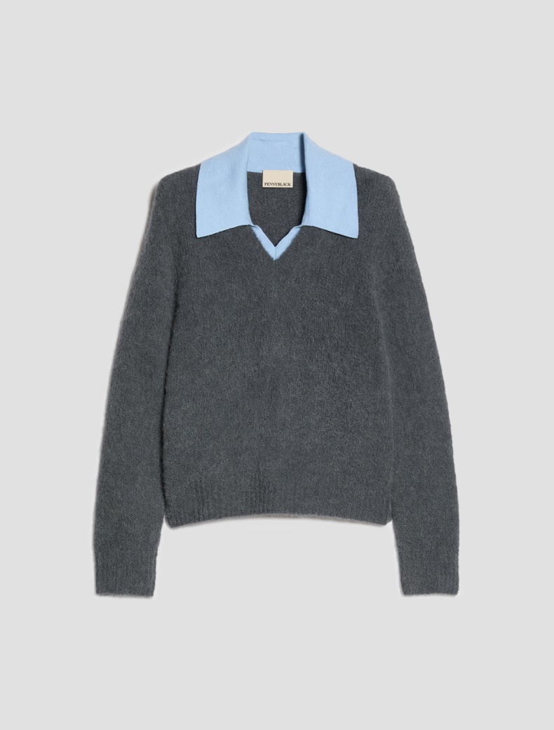 Slim alpaca-blend jumper - Pennyblack - 7