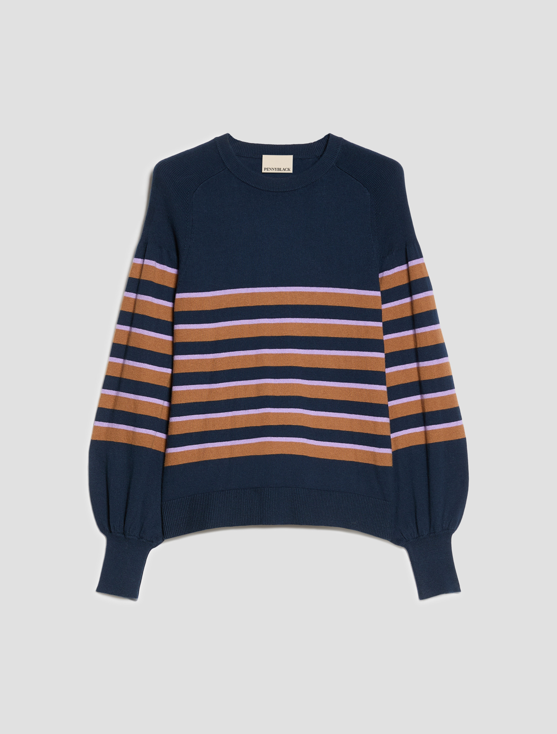 Cotton and cashmere jumper - NAVY - Pennyblack - 2