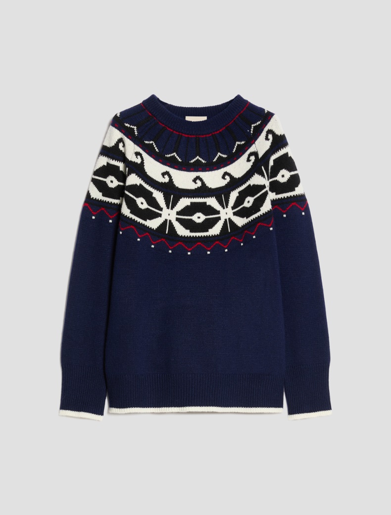 Wool-blend jacquard jumper - Pennyblack - 7