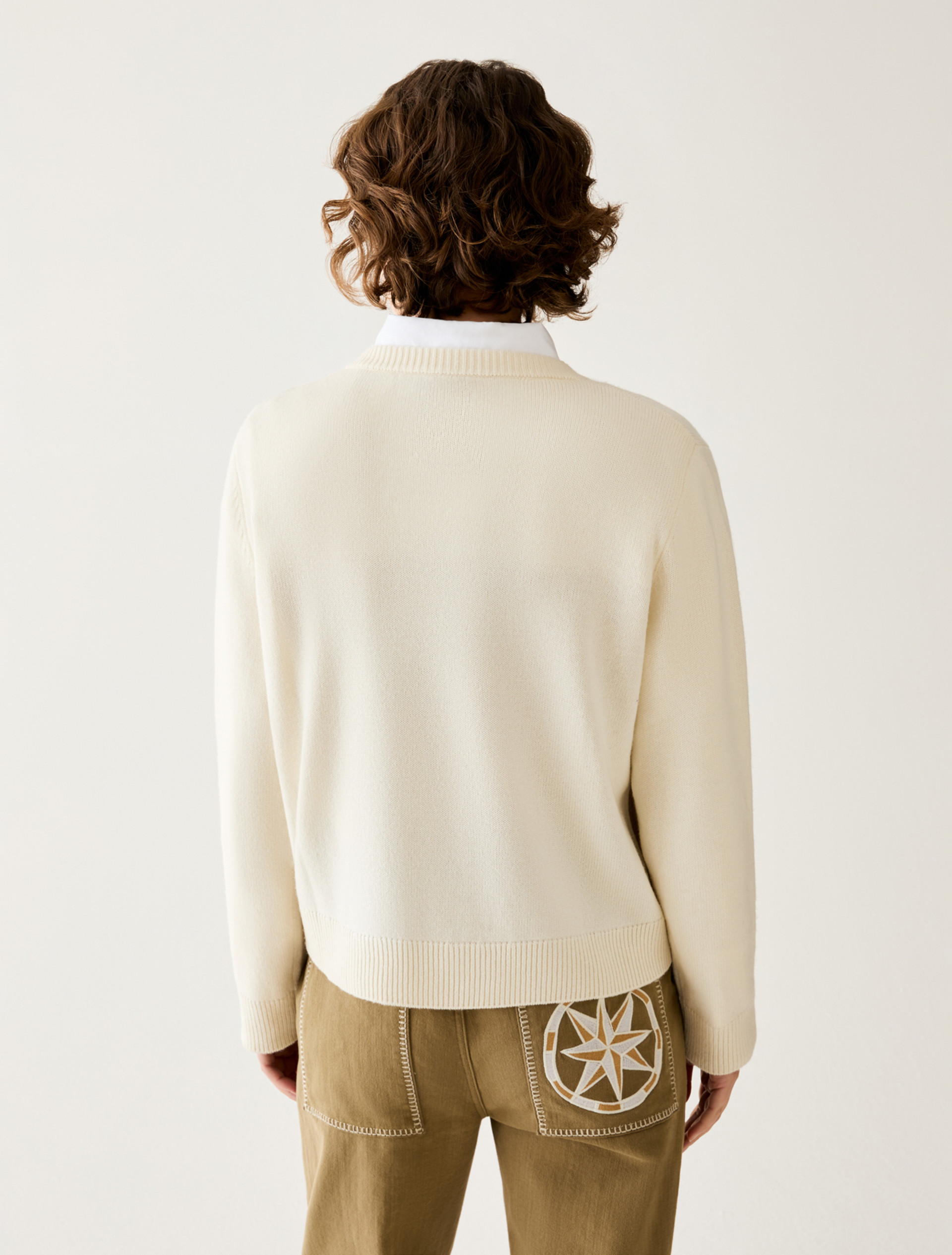 Jumper with graphics and embroidery - CREAM - Pennyblack - 3