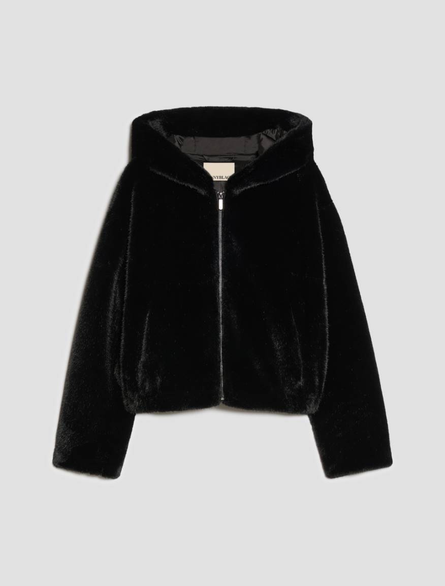 Soft and warm bomber jacket - BLACK - Pennyblack - 2