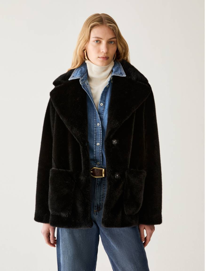 Soft and cosy jacket - BLACK - Pennyblack