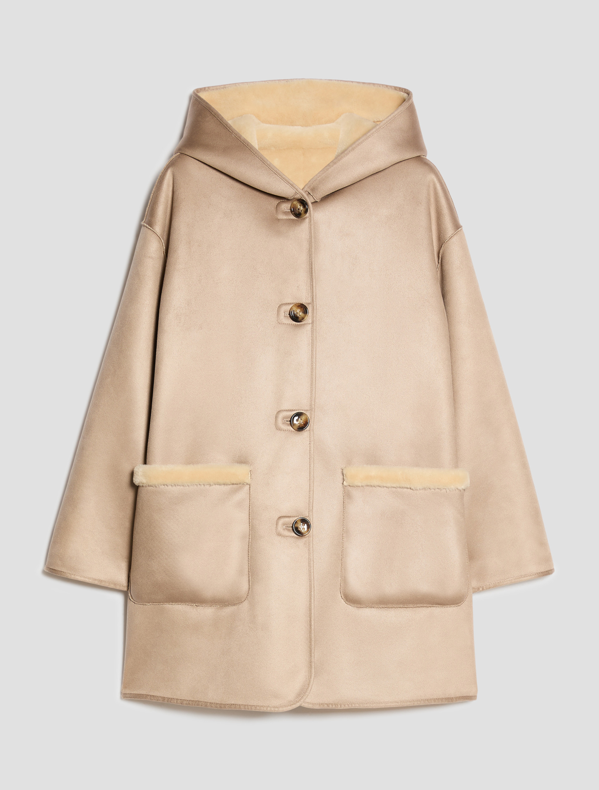 Coat reversibile con cappuccio - BEIGE - Pennyblack - 2