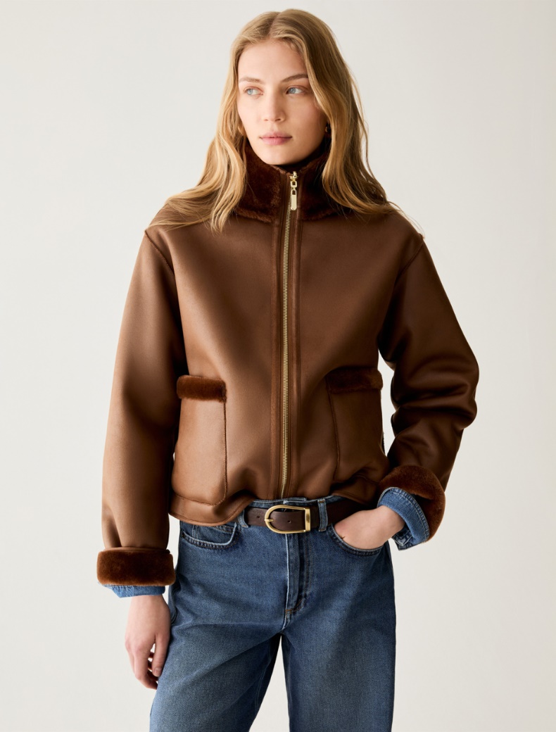 Reversible boxy-cut jacket - Pennyblack - 6