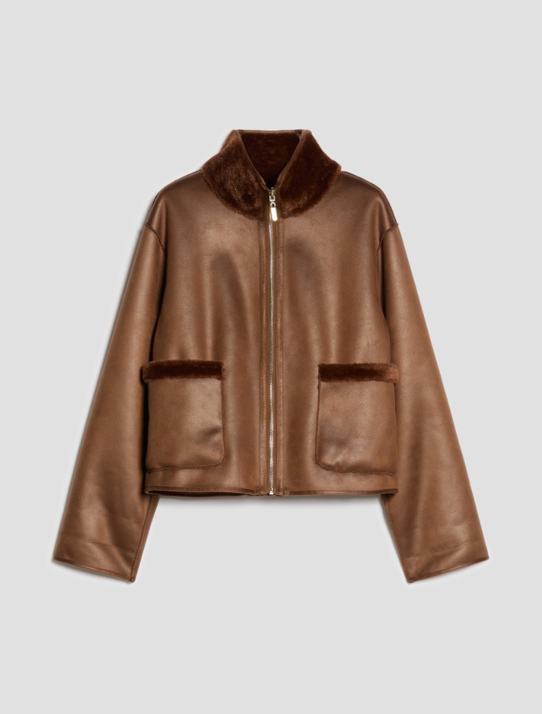 Reversible boxy-cut jacket - Pennyblack - 7