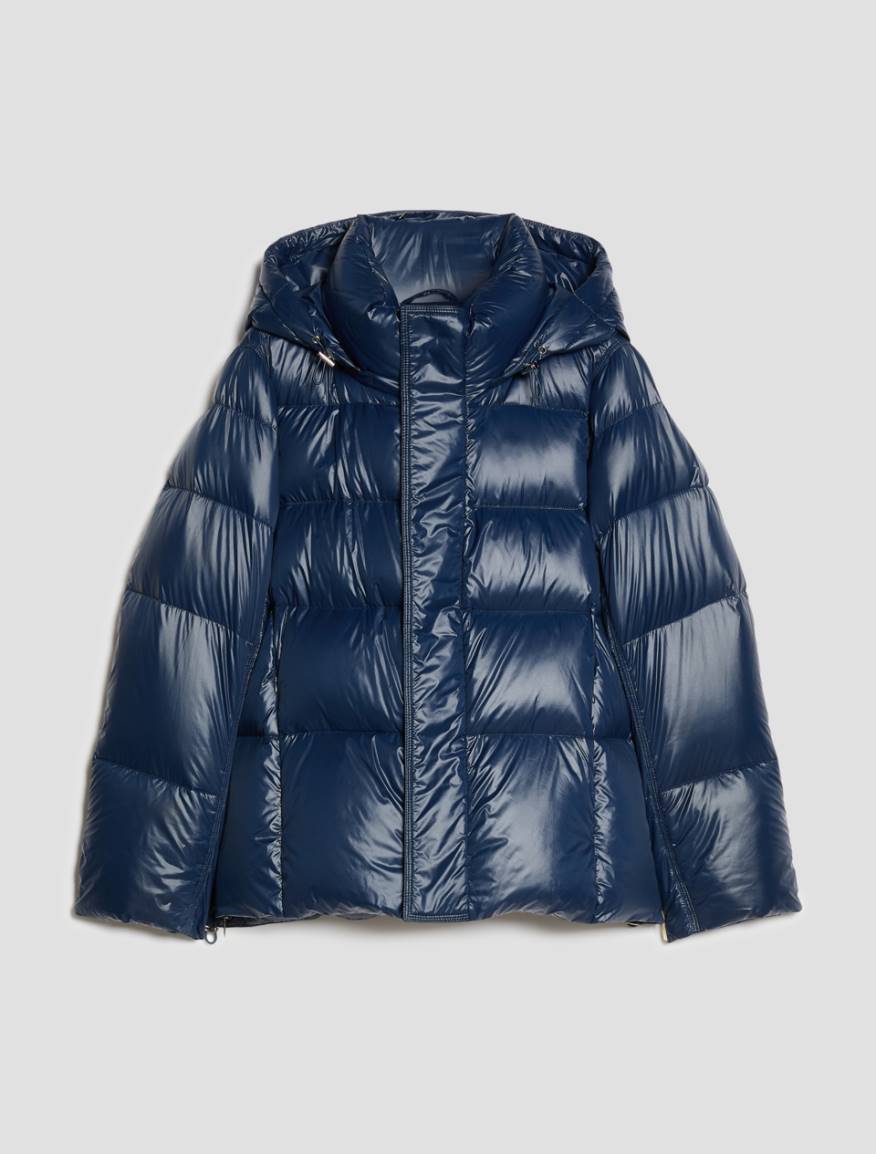 Water-repellent nylon down jacket - NAVY - Pennyblack - 2
