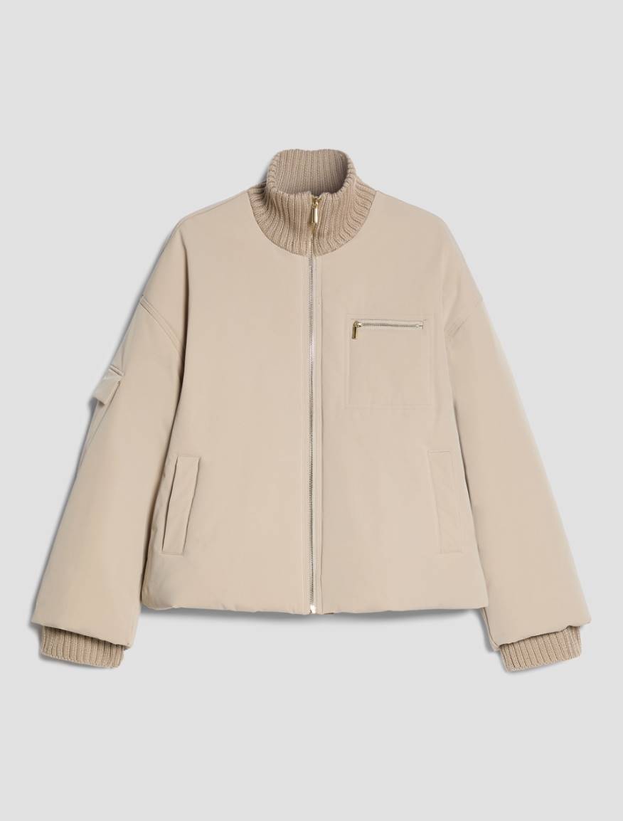 Water-repellent padded bomber jacket - BEIGE - Pennyblack - 2