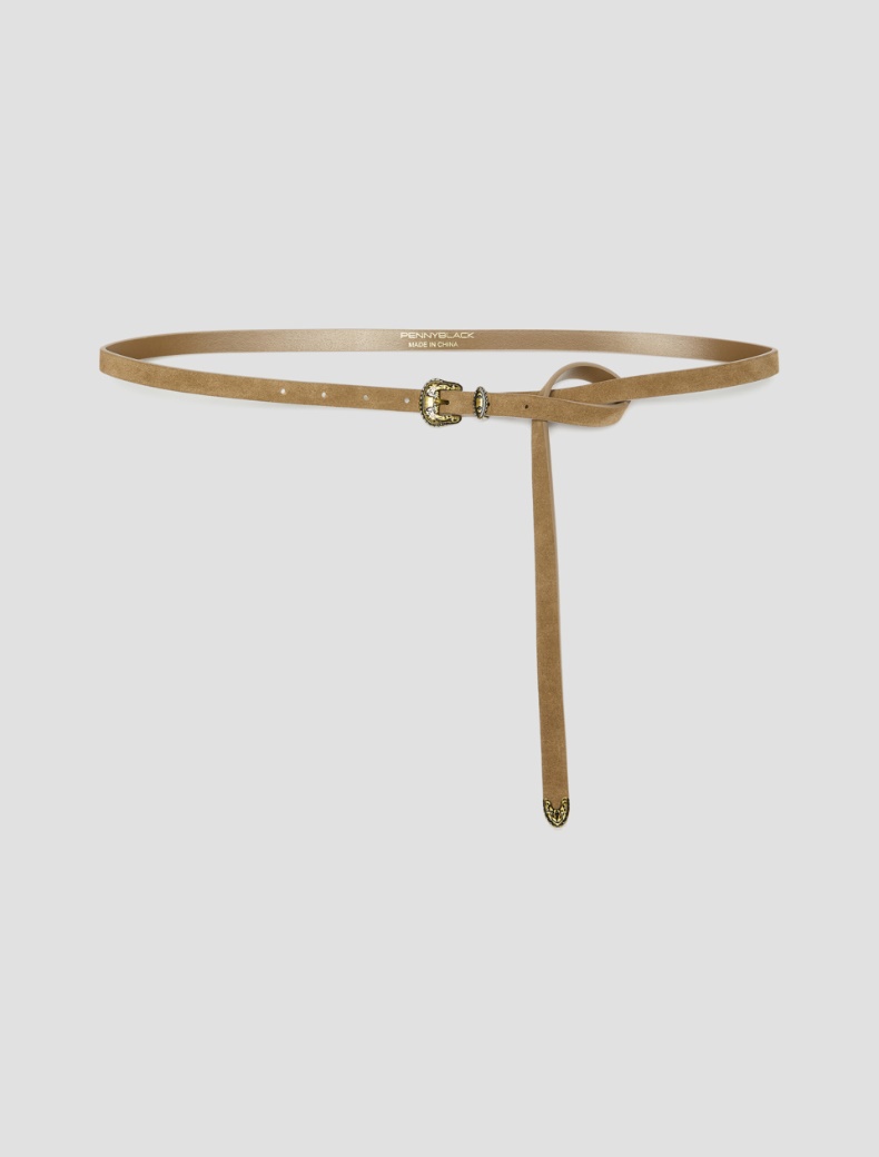 Slim suede belt - Pennyblack - 4