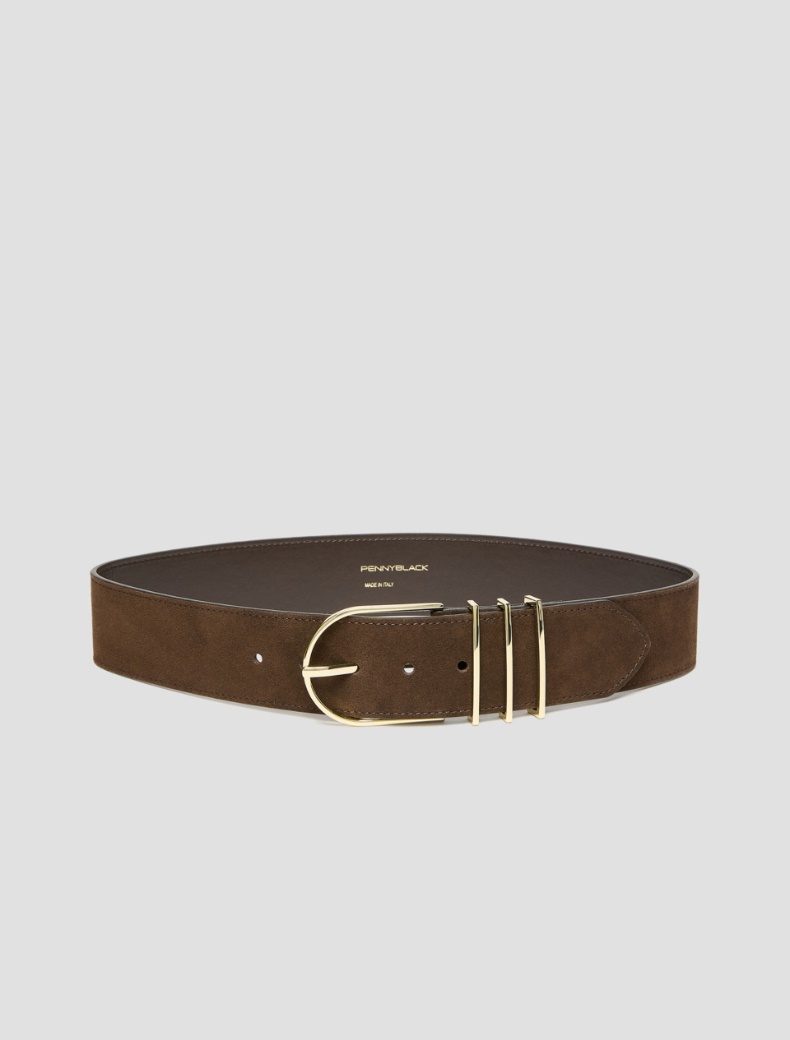 Wide suede belt - Pennyblack