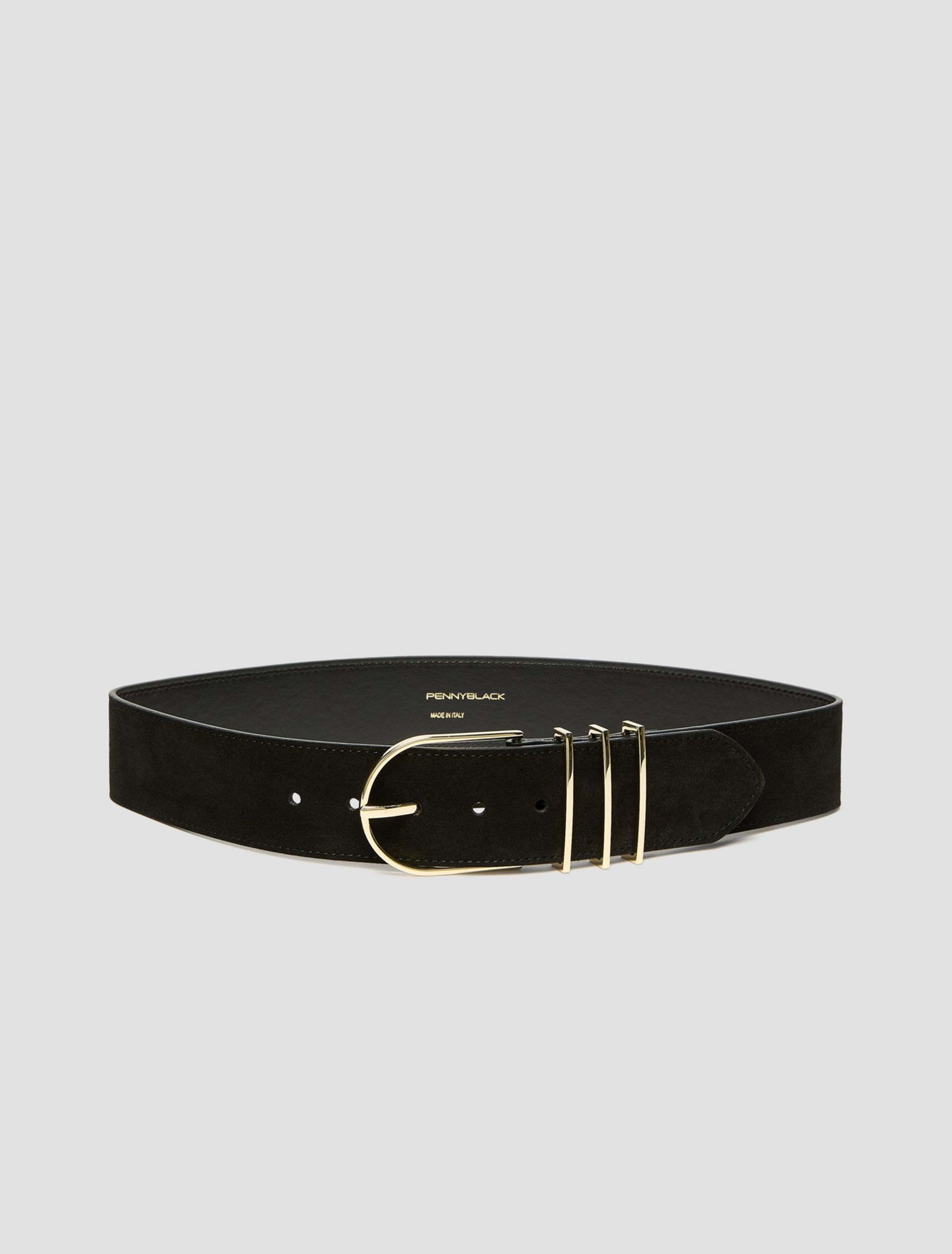 Wide suede belt - BLACK - Pennyblack - 1