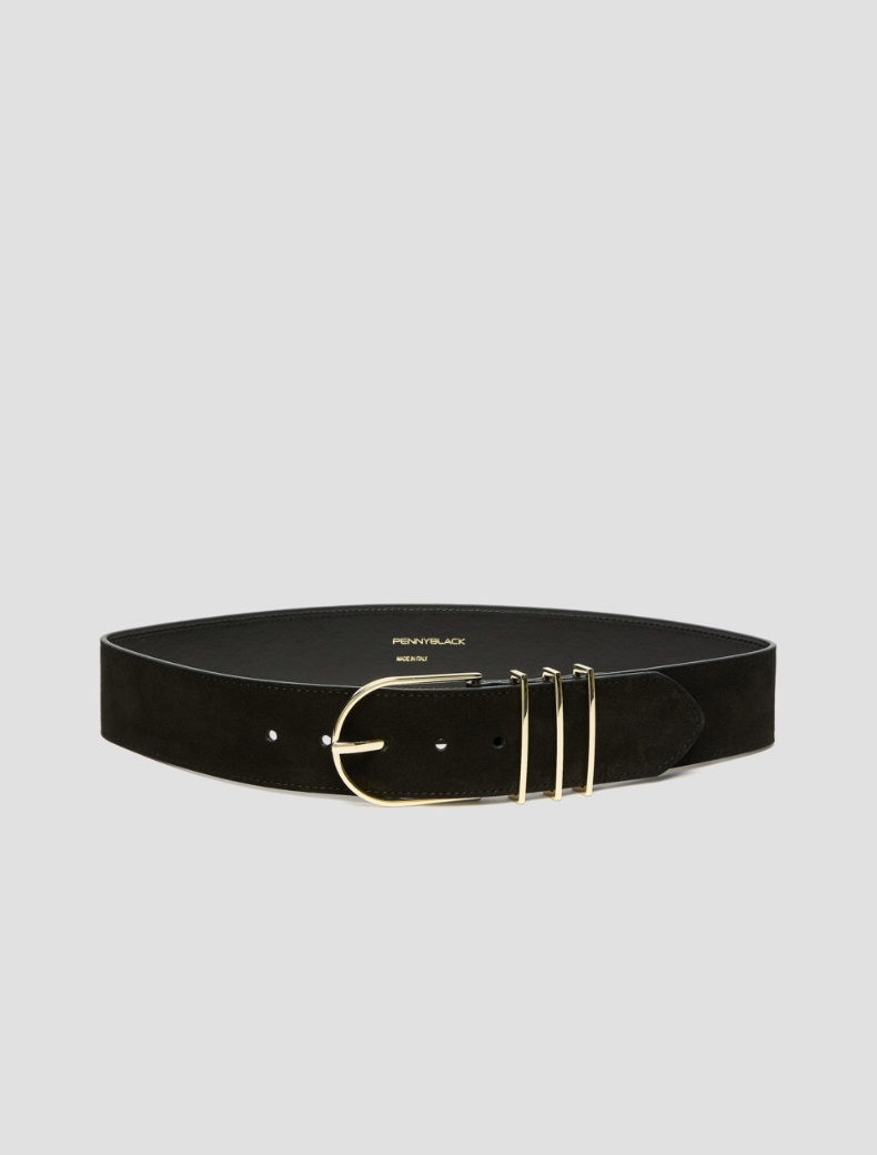 Wide suede belt - Pennyblack