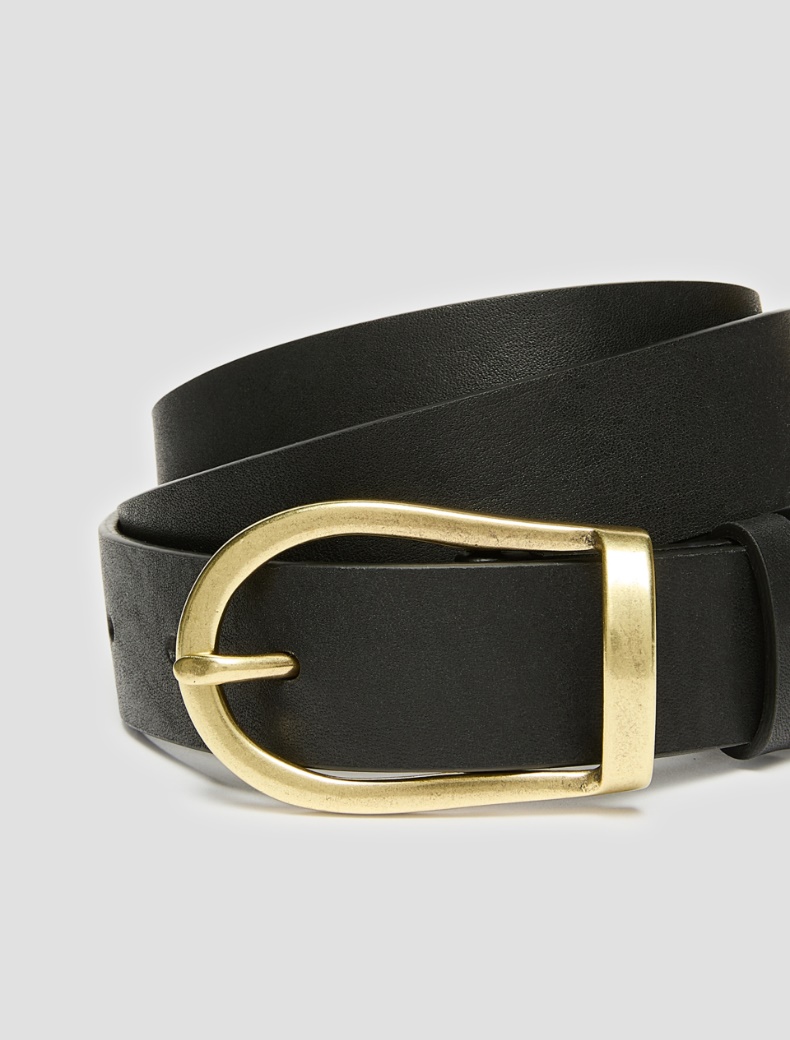 Stirrup-buckle belt - BLACK - pennyblack