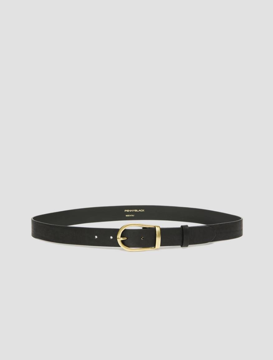 Stirrup-buckle belt - BLACK - Pennyblack