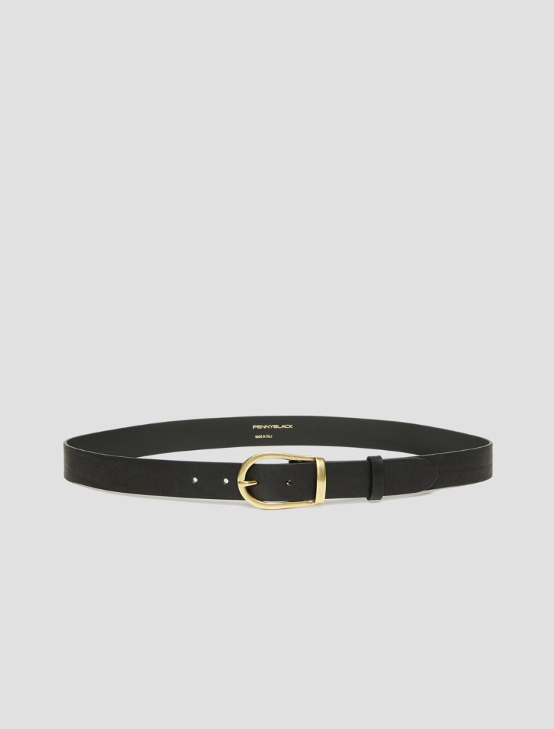 Stirrup-buckle belt - BLACK - pennyblack