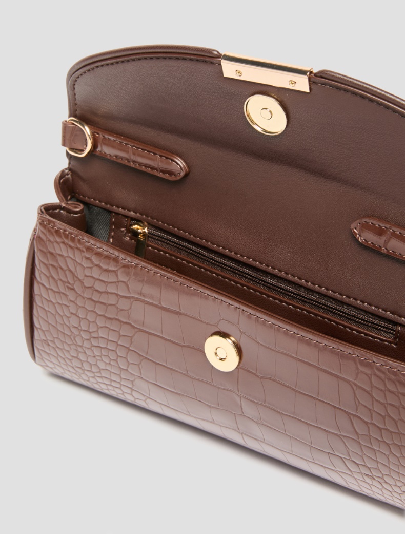 Crocodile-effect clutch bag - Pennyblack - 4