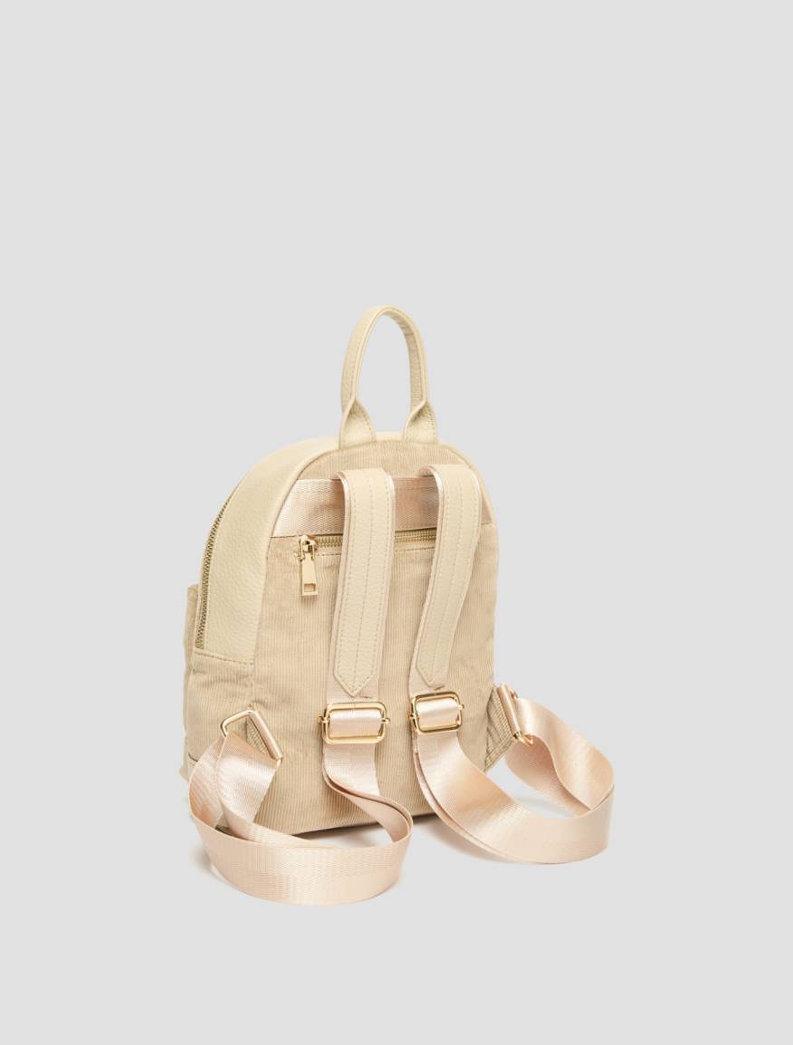 Corduroy backpack - ECRU - Pennyblack - 2