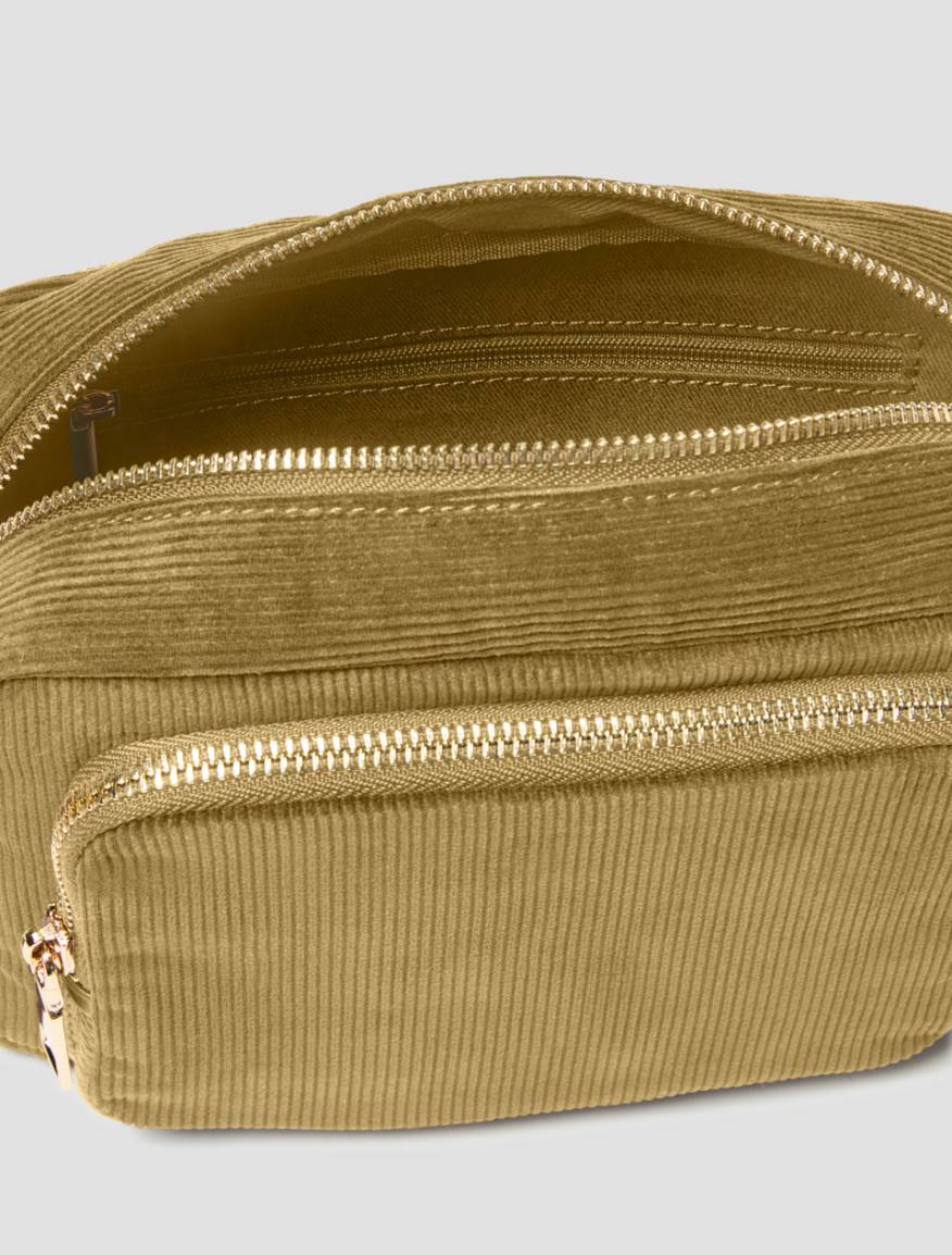 Corduroy camera bag - KAKI - Pennyblack - 4