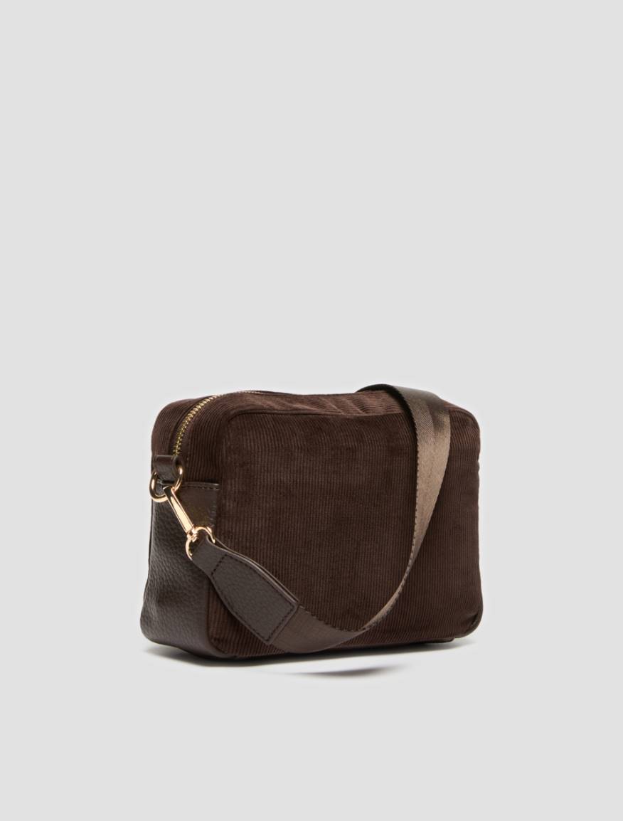 Corduroy camera bag - DARK BROWN - Pennyblack - 2