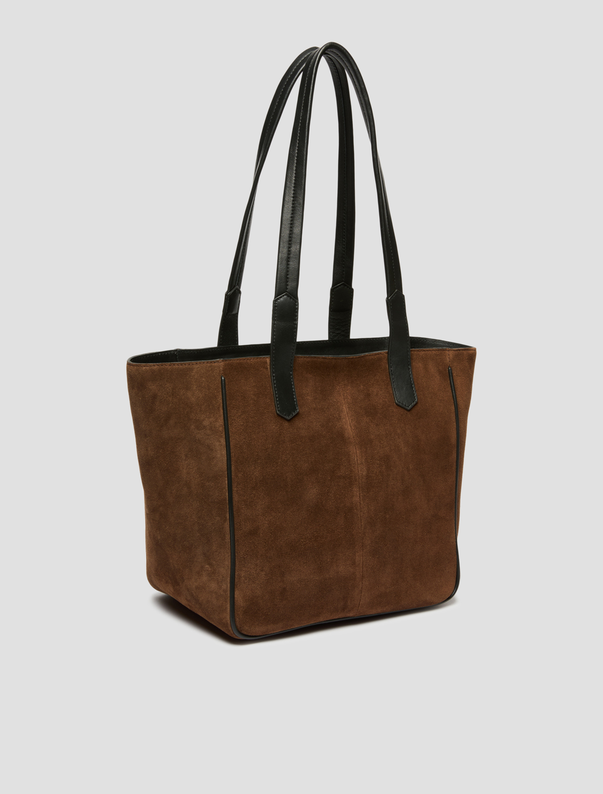 Suede tote bag - BROWN - Pennyblack - 2