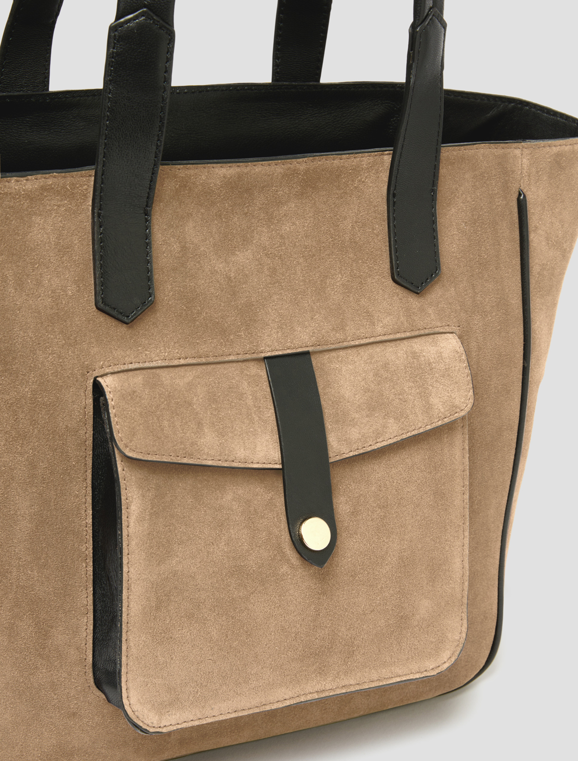 Suede tote bag - MUD - Pennyblack - 3