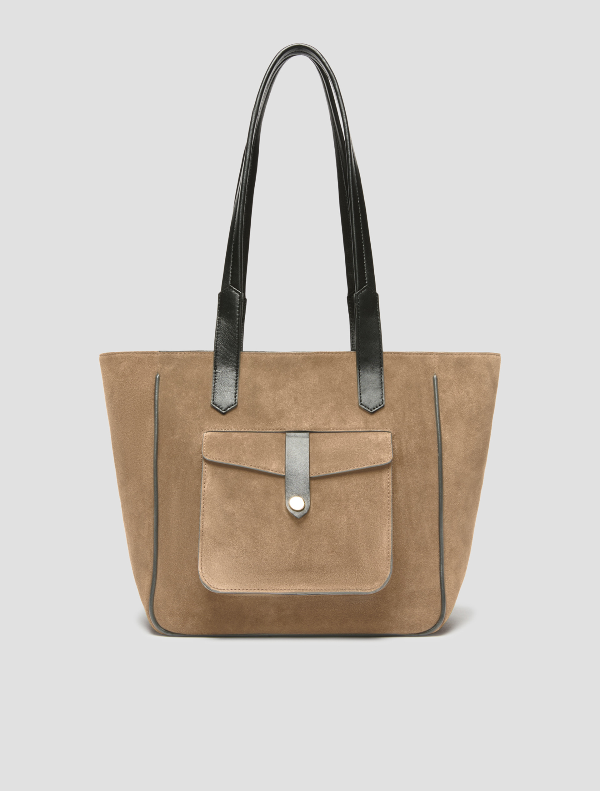 Suede tote bag - MUD - Pennyblack - 1
