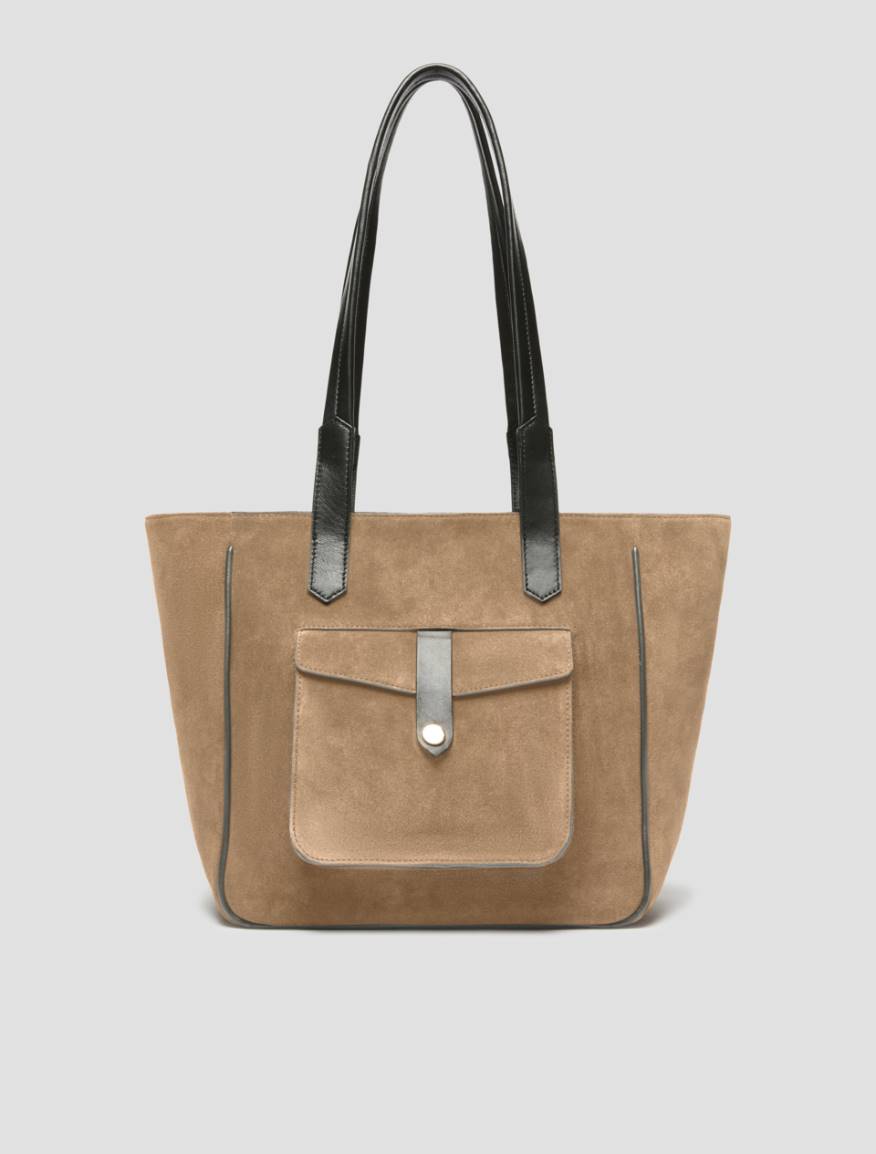 Suede tote bag - MUD - Pennyblack