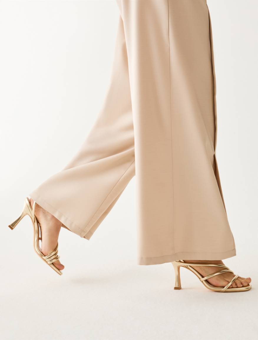 Laminated sandals - GOLD - Pennyblack - 4