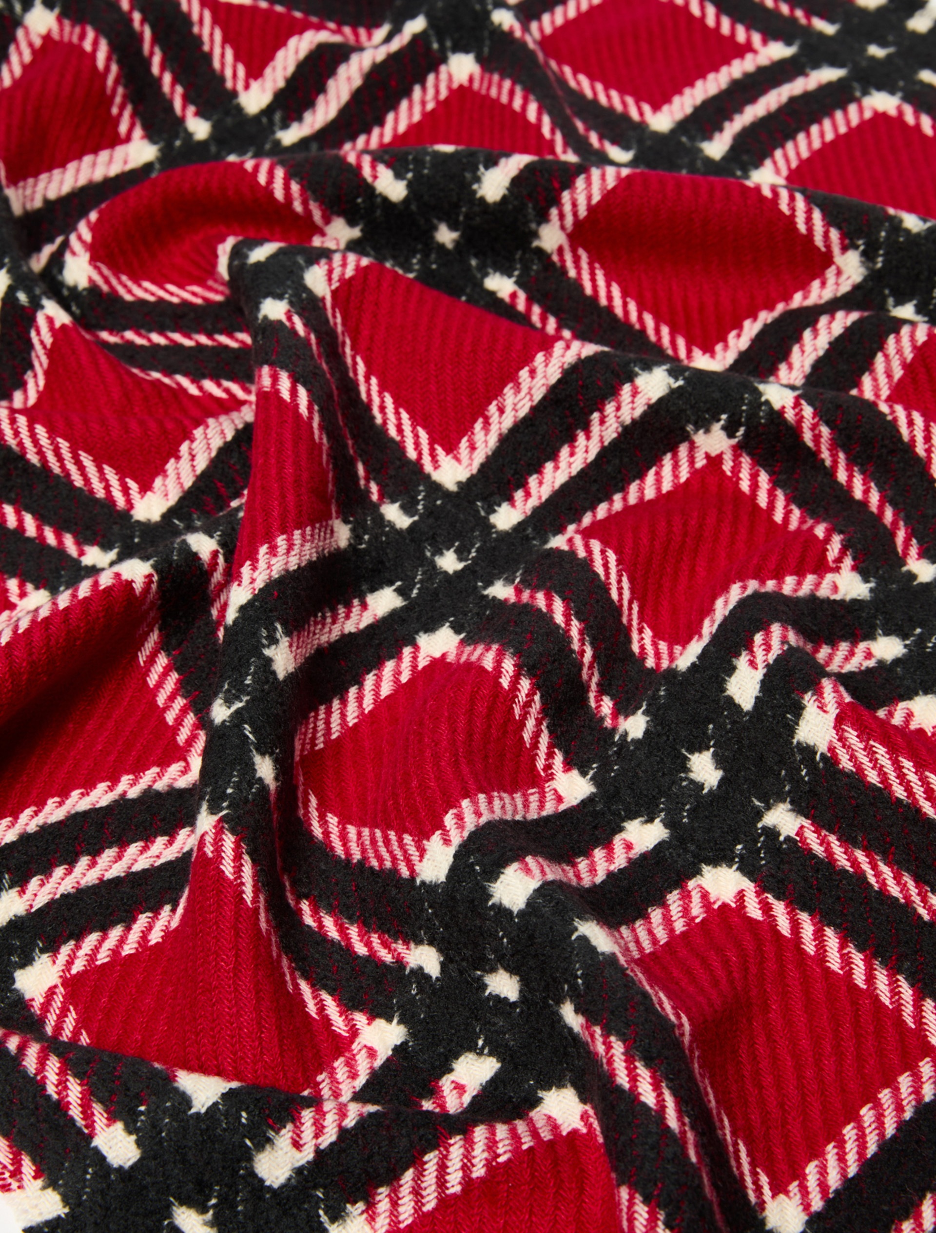 Jacquard check stole - RED - Pennyblack - 2