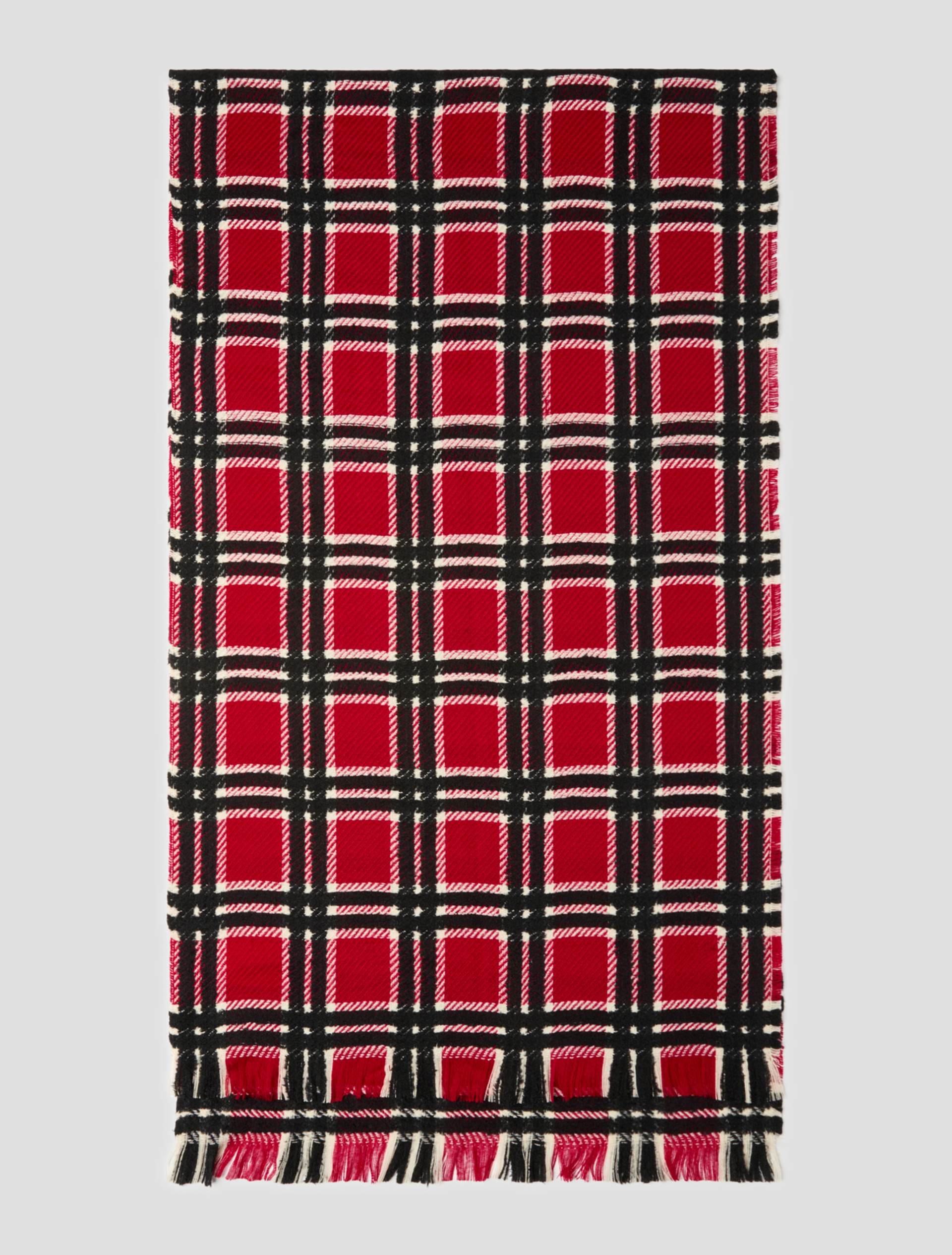Jacquard check stole - RED - Pennyblack - 1