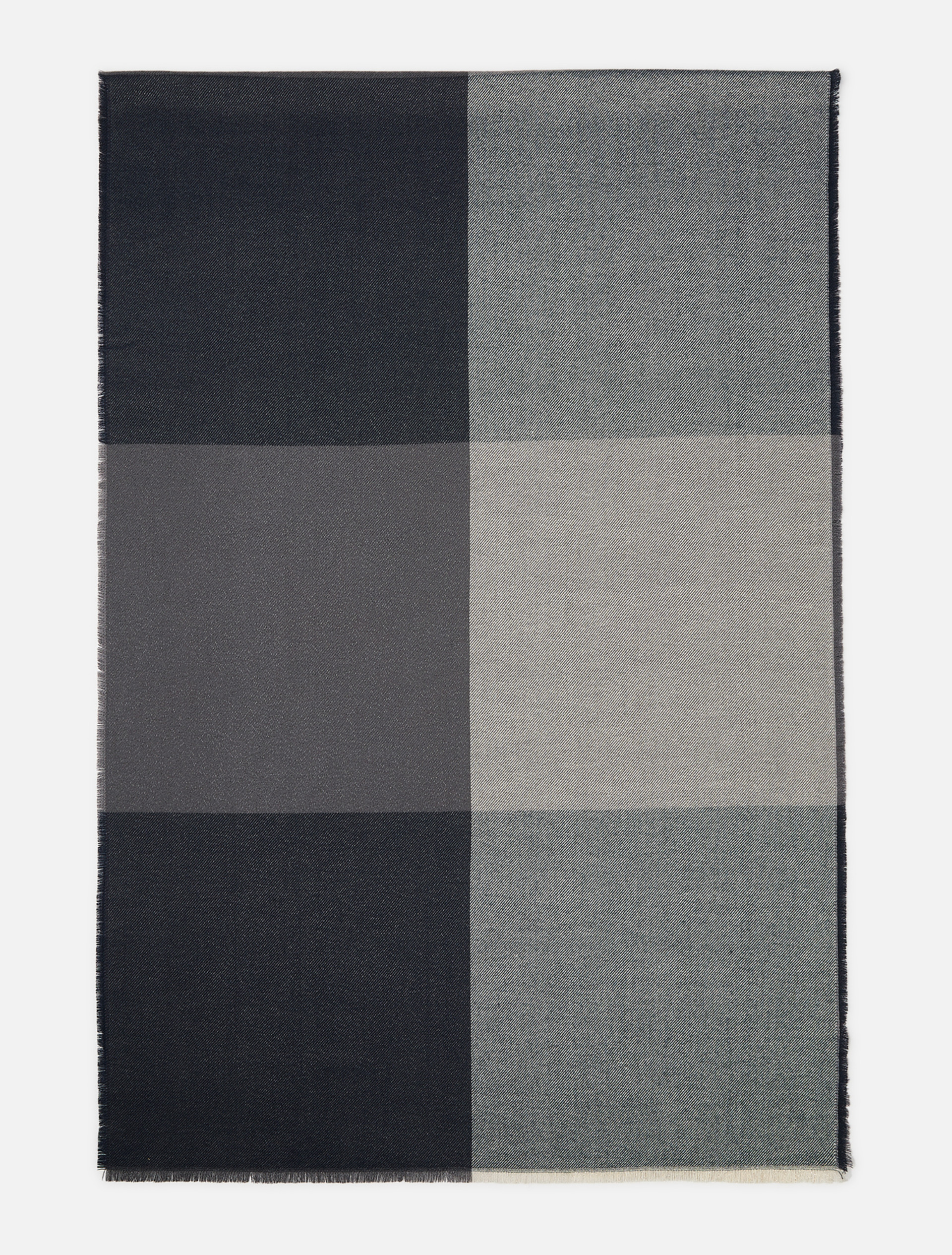Colour-block lurex stole - GREY - Pennyblack - 1