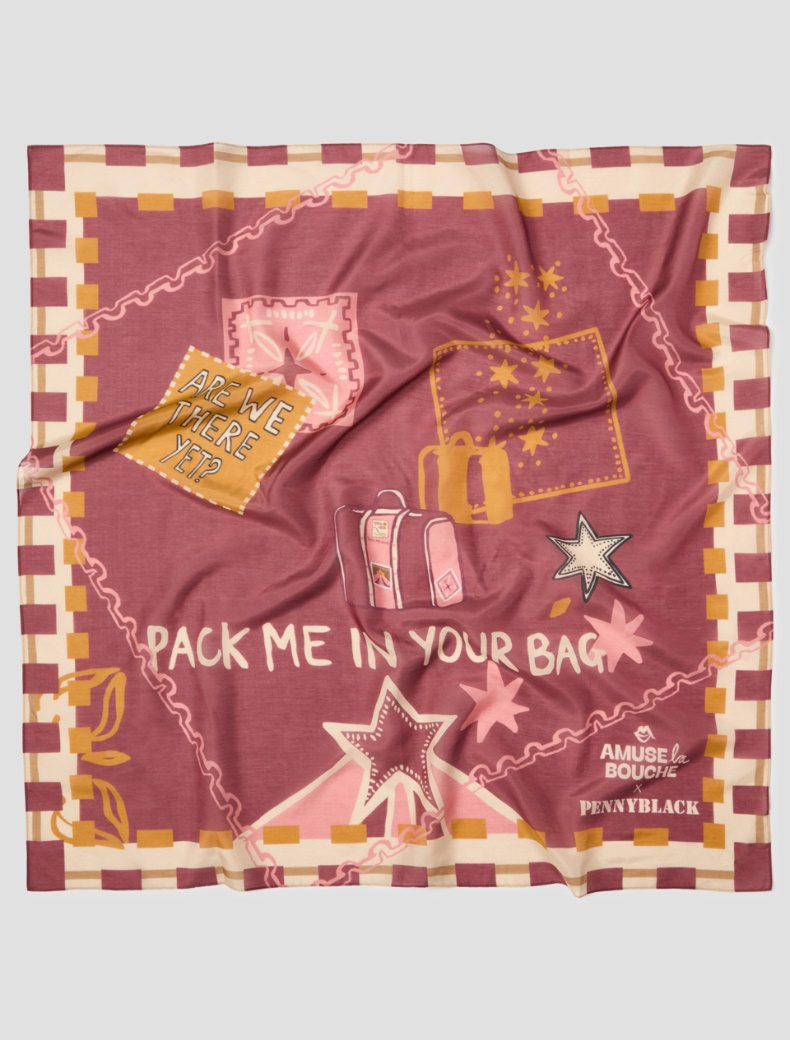 Silk and cotton foulard - Pennyblack - 4