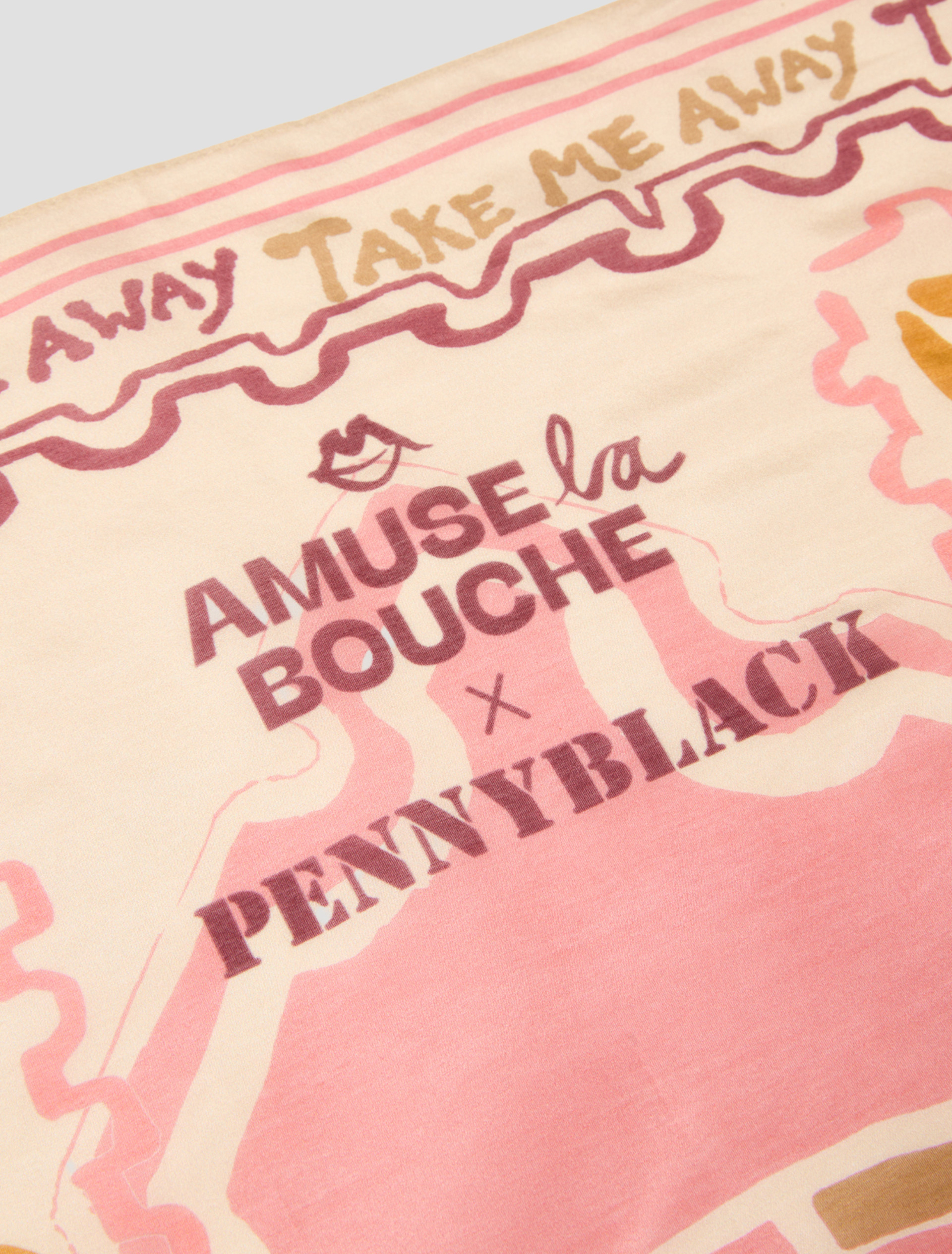 Silk and cotton foulard - IVORY - pennyblack