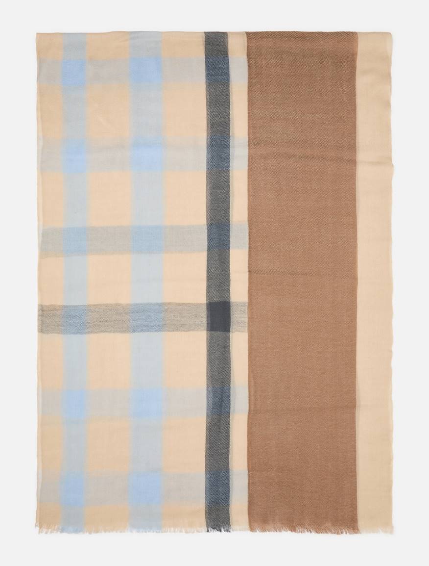 Pure wool gauze stole - LIGHT BLUE - Pennyblack