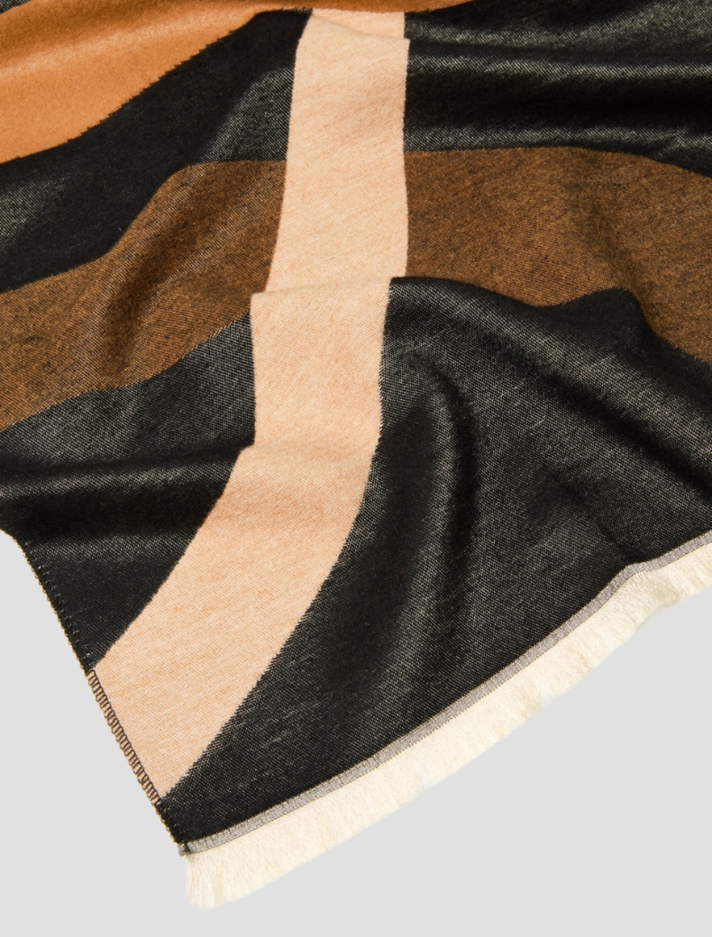 Jacquard-patterned stole - Pennyblack - 2
