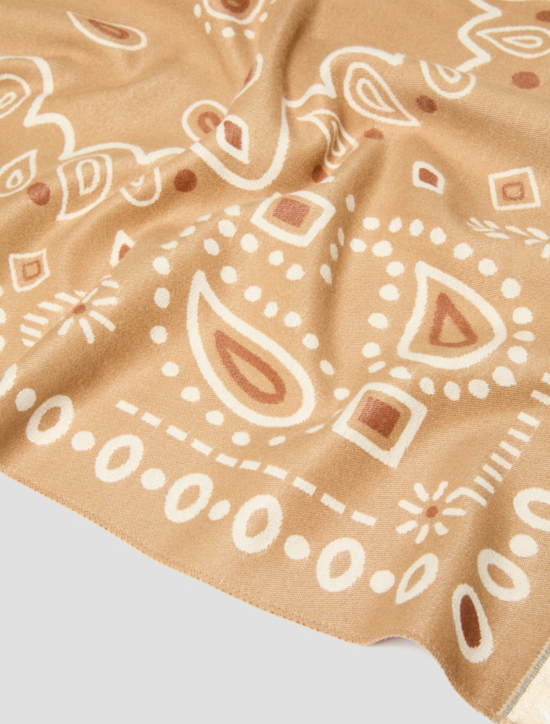 Jacquard-patterned stole - Pennyblack - 2