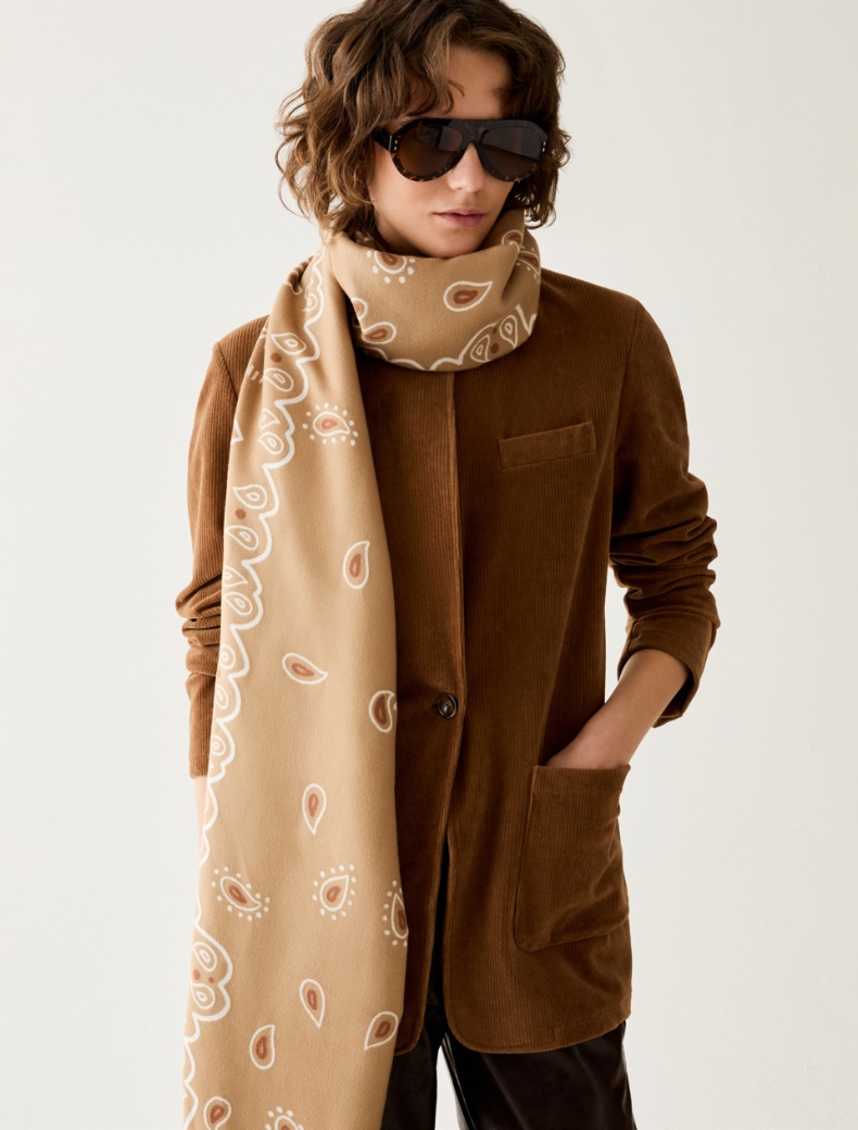 Jacquard-patterned stole - Pennyblack - 3