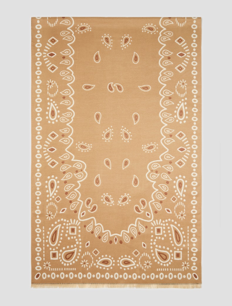 Jacquard-patterned stole - Pennyblack - 4