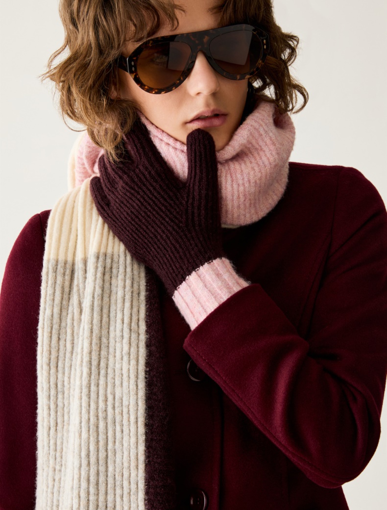Colour-block gloves - Pennyblack - 3