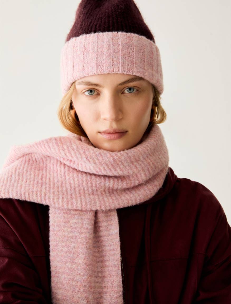 Colour-block beanie - PINK - Pennyblack - 3