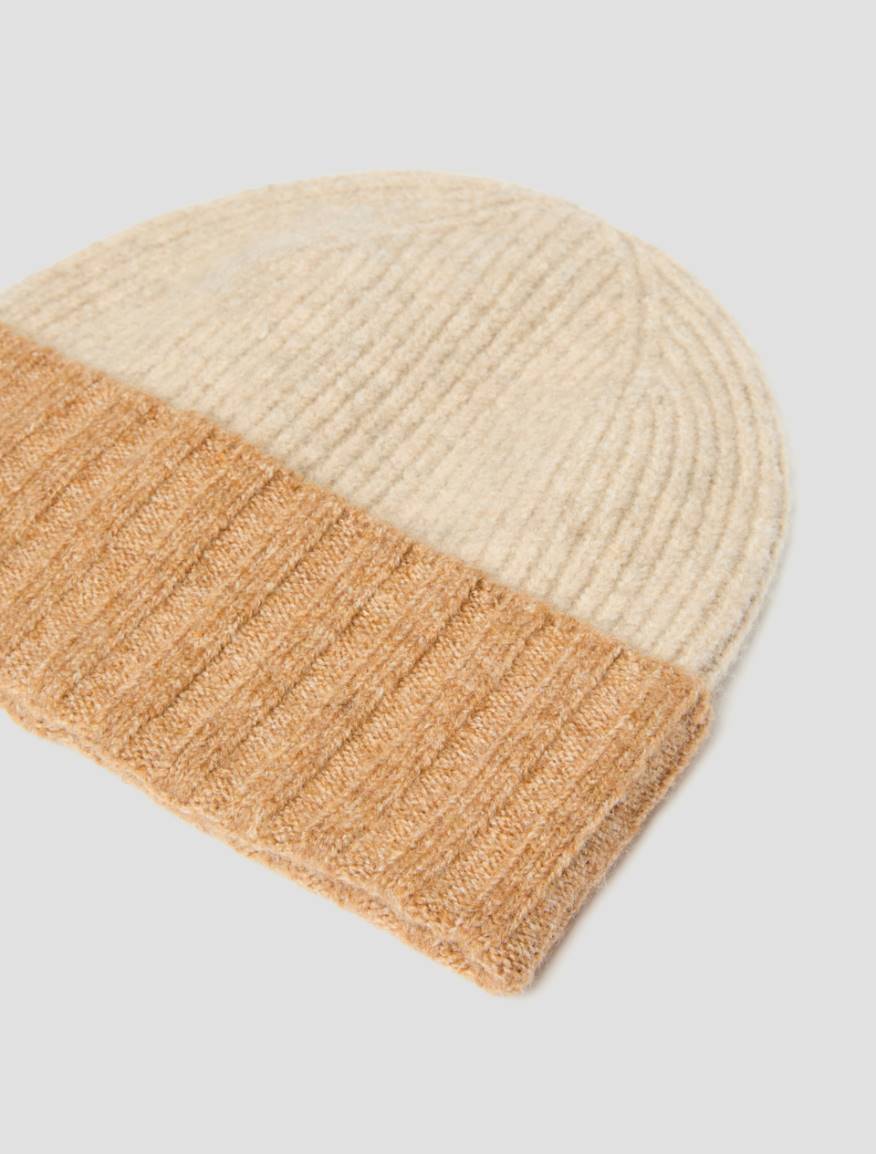 Colour-block beanie - CAMEL - Pennyblack - 2