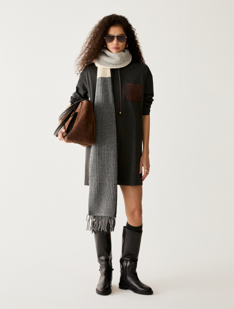 Milan-stitch jersey dress - Pennyblack - 5