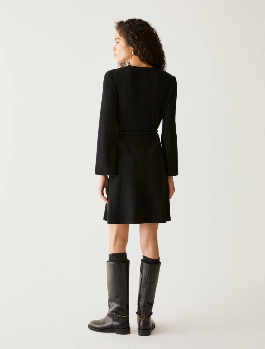 Cut-and-flare jersey dress - BLACK - Pennyblack - 3