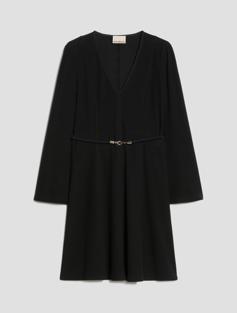 Cut-and-flare jersey dress - Pennyblack - 7