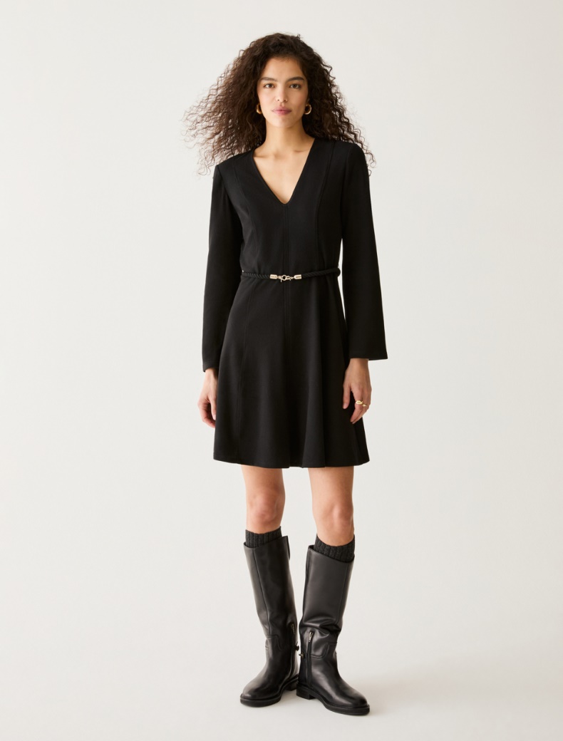 Cut-and-flare jersey dress - Pennyblack