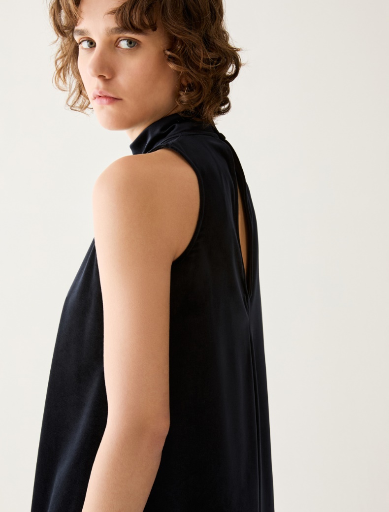 Velvet jersey dress with T-shirt - Pennyblack - 4