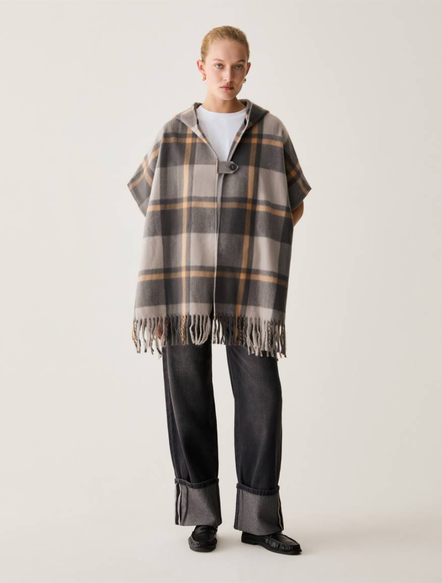 Check Cape - GREY - Pennyblack