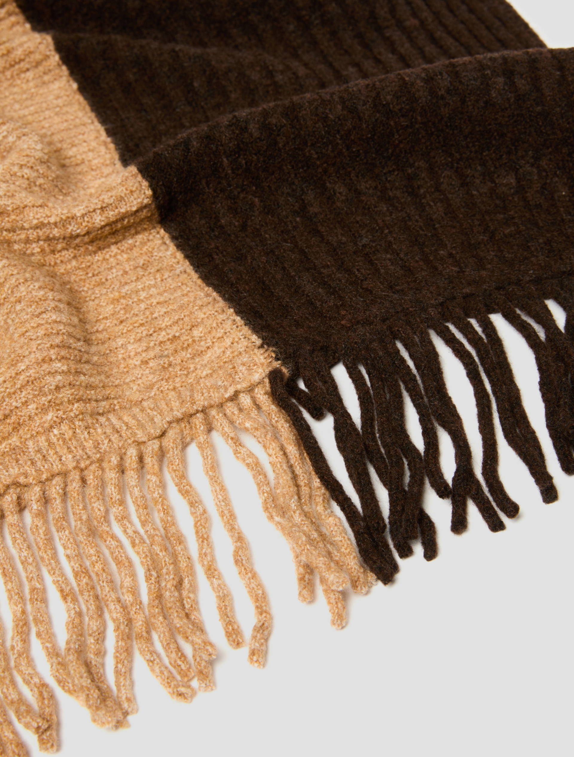 Colour-block scarf - CAMEL - Pennyblack - 2