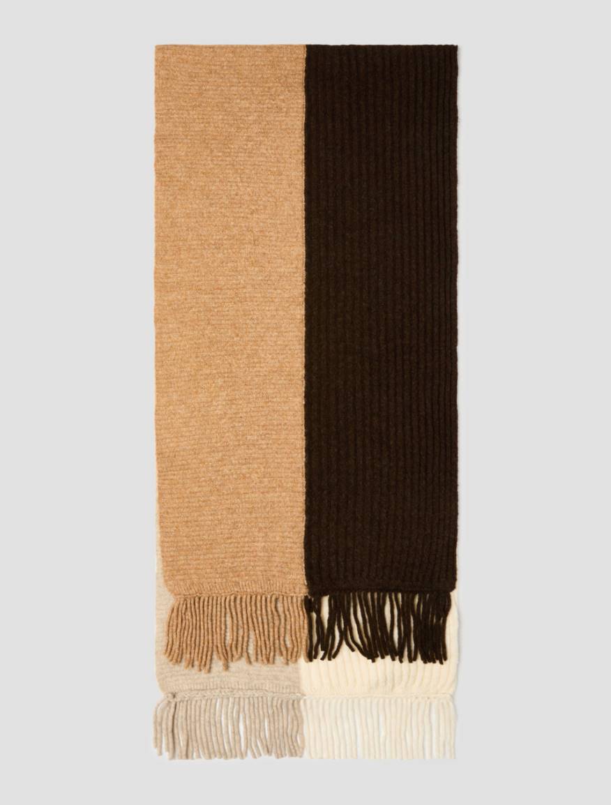 Colour-block scarf - CAMEL - Pennyblack